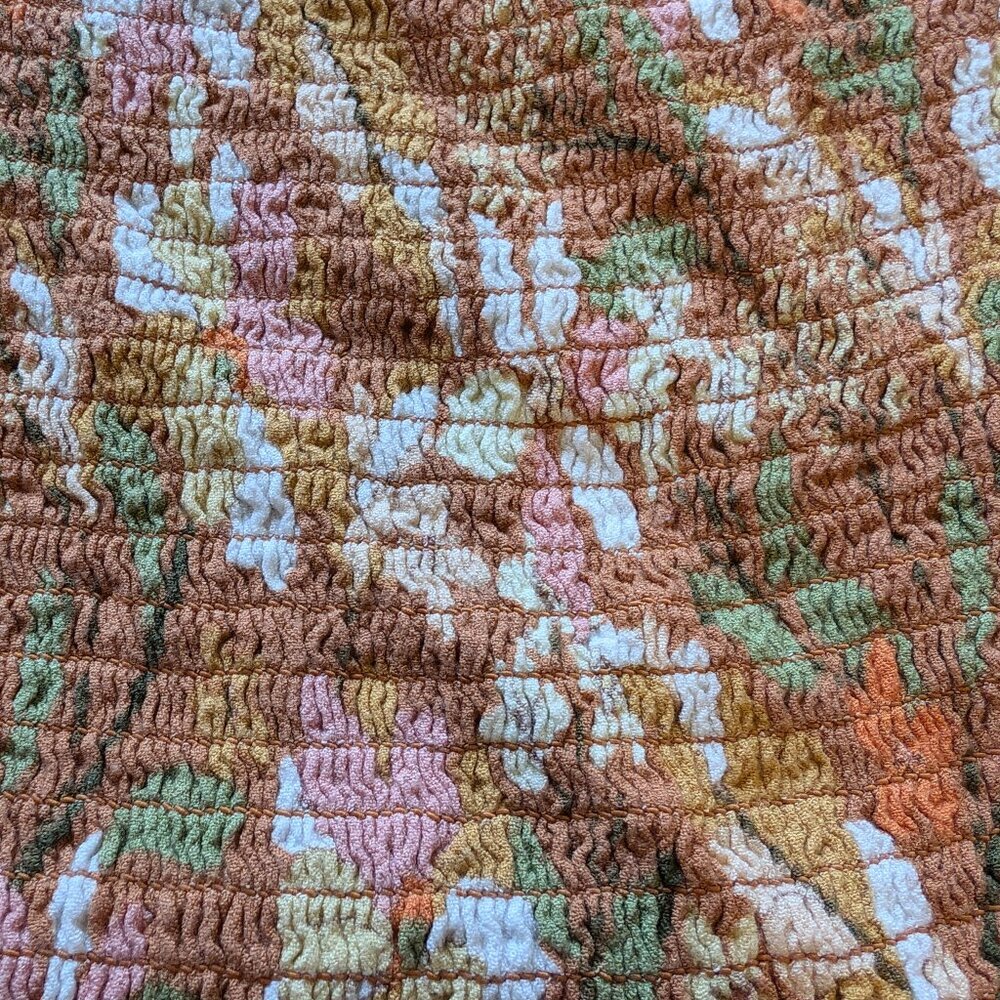 Aerie Crop Top size medium in an Orange floral pattern - Picture 5 of 6